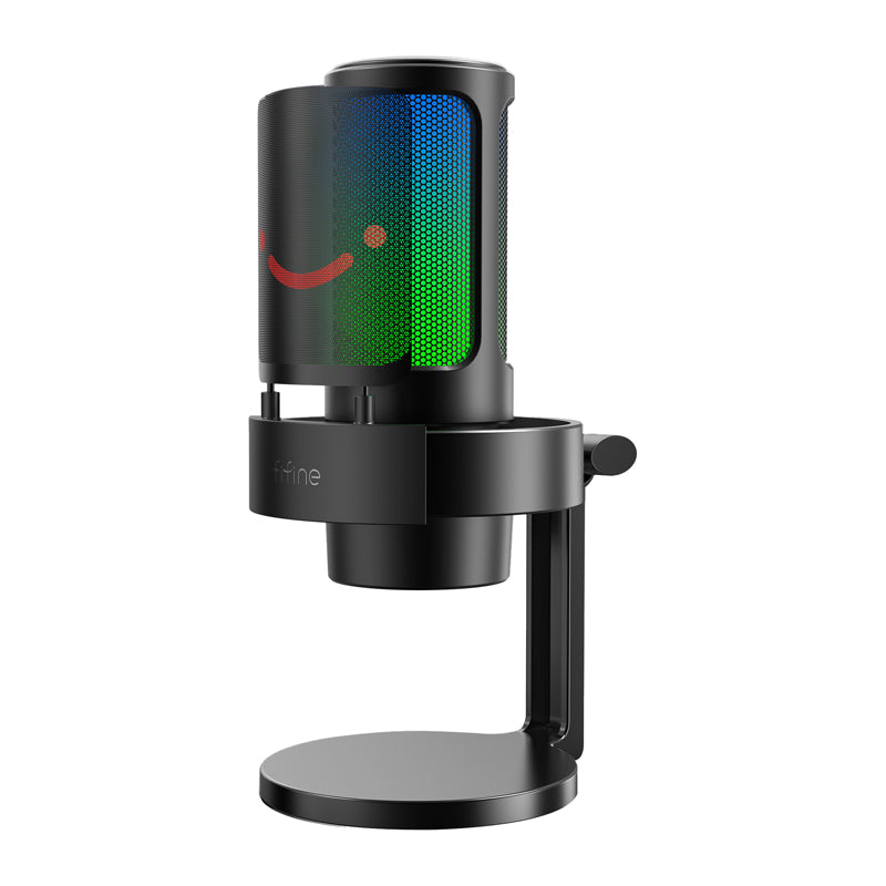 Fifine A8 condenser microphone with stand (black) - Image 1
