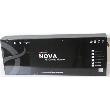 SALE OUT. Arozzi Nova 49" VA, 165Hz - White | Arozzi Nova | 49 " | VA | 32:9 | 165 Hz | 4 ms | 5120 x 1440 pixels | 350