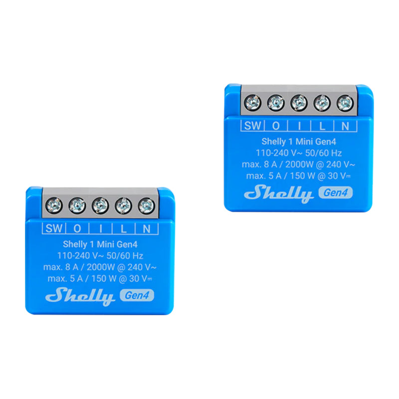 Set of 2 Shelly 1 Mini Gen4 Zigbee/Matter Controllers - Image 1