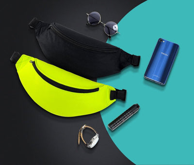 Ultimate Running Belt bag for keys wallet documents black — Hurtel