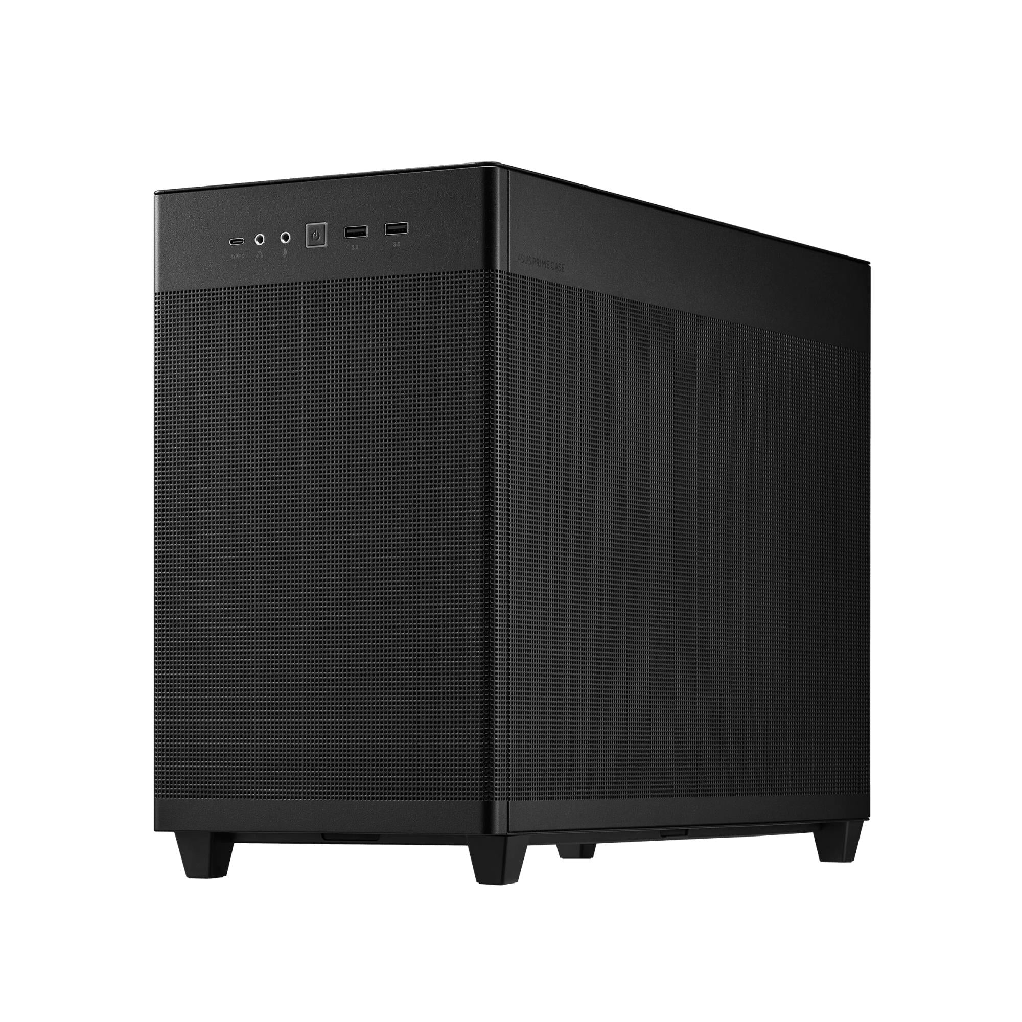 Case ASUS Prime AP201 Tempered Glass Micro Not included MicroATX MiniITX Colour Black PRIMEAP201TG