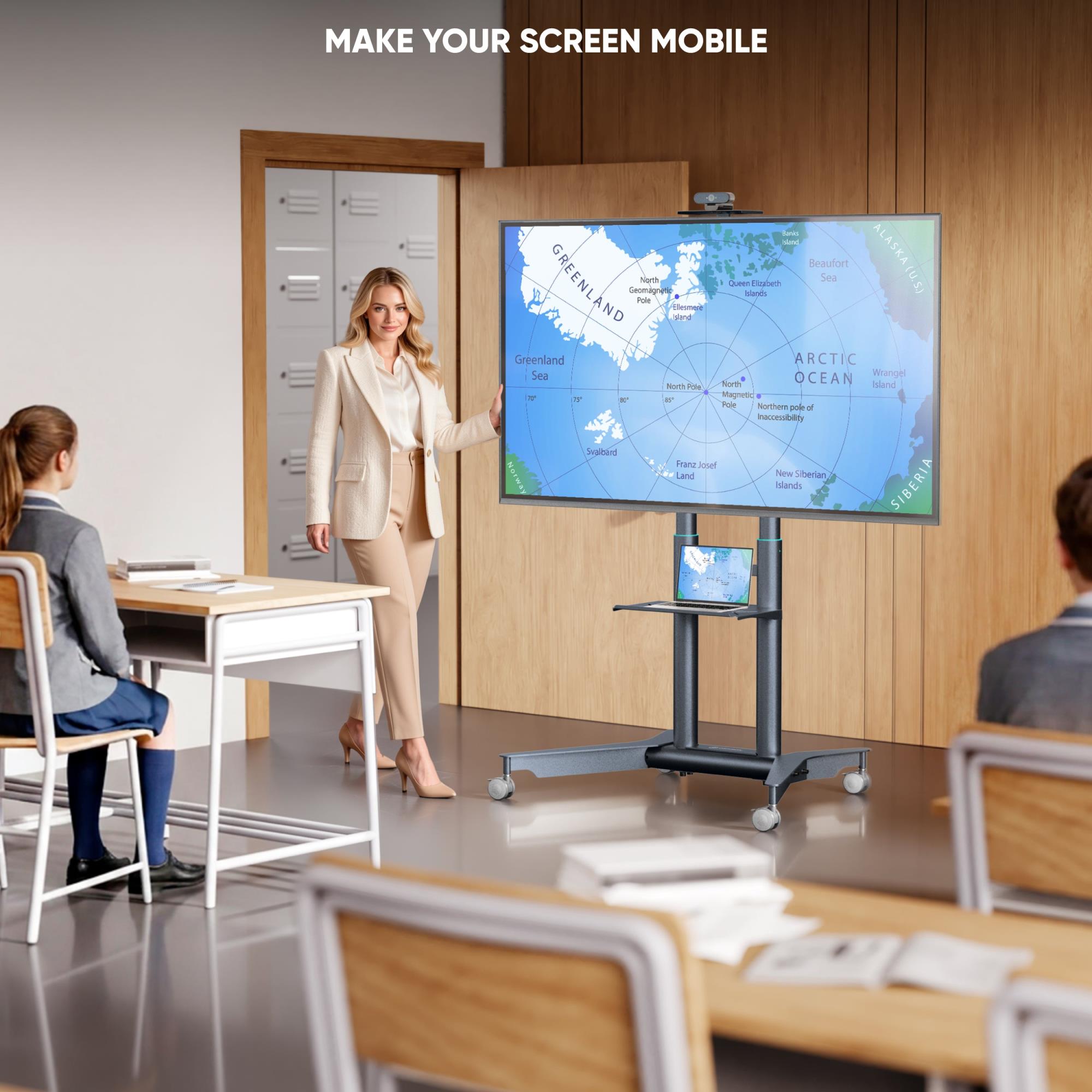 TV SET ACC MOBILE STAND/32-75"/GRAPHITE TS1571-G ONKRON