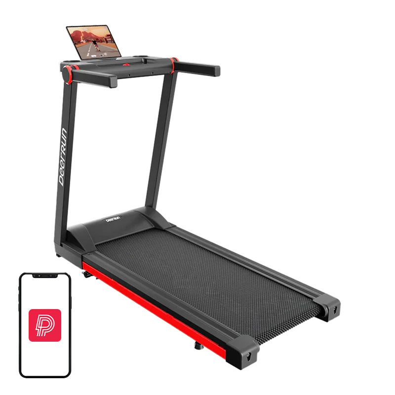 DeerRun A1 Pro Foldable Electric Treadmill (Black and Red) - Image 1