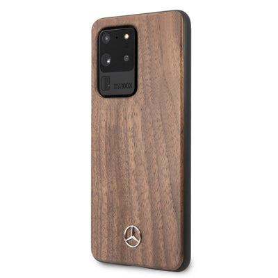 Mercedes Wood Line Walnut Case for Samsung Galaxy S20 Ultra - Brown