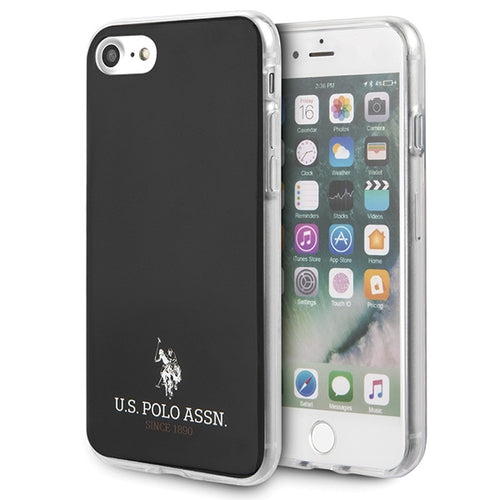 US Polo USHCI8TPUBK iPhone 7/8/SE 2020 / SE 2022 czarny/black Shiny — U.S. Polo Assn.