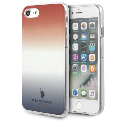US Polo USHCI8TRDGRB iPhone 7/8/SE 2020 / SE 2022 czerwono-niebieski/blue&red Gradient Pattern Collection — U.S. Polo Assn.
