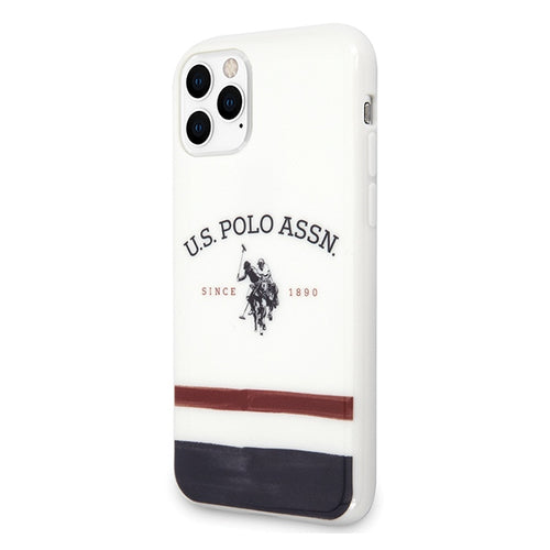 US Polo USHCN58PCSTRB iPhone 11 Pro biały/white Tricolor Pattern Collection — U.S. Polo Assn.