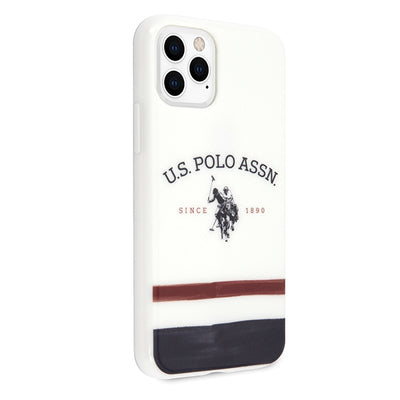 US Polo USHCN58PCSTRB iPhone 11 Pro biały/white Tricolor Pattern Collection — U.S. Polo Assn.