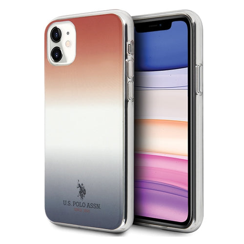 US Polo USHCN61TRDGRB iPhone 11 czerwono-niebieski/blue&red Gradient Pattern Collection — U.S. Polo Assn.
