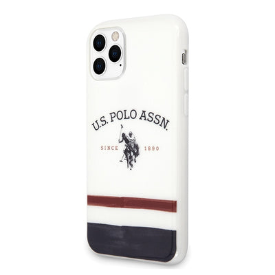 US Polo USHCN65PCSTRB iPhone 11 Pro Max biały/white Tricolor Pattern Collection — U.S. Polo Assn.