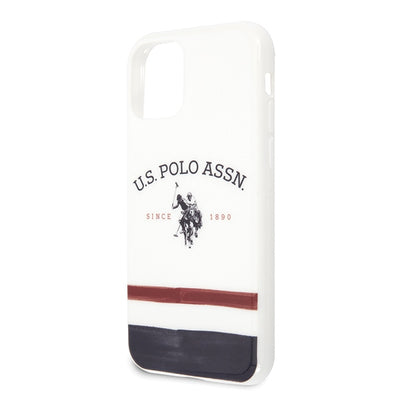 US Polo USHCN65PCSTRB iPhone 11 Pro Max biały/white Tricolor Pattern Collection — U.S. Polo Assn.
