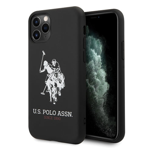 US Polo USHCN65SLHRBK iPhone 11 Pro Max czarny/black Silicone Collection — U.S. Polo Assn.