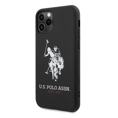 US Polo USHCN65SLHRBK iPhone 11 Pro Max czarny/black Silicone Collection — U.S. Polo Assn.