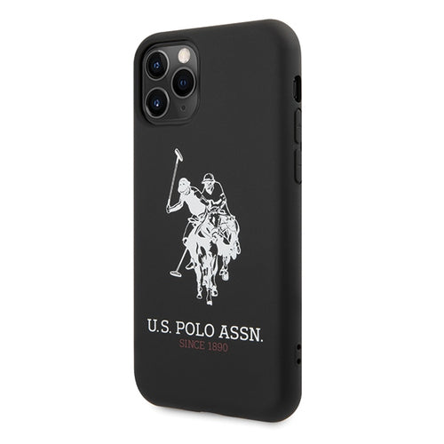 US Polo USHCN65SLHRBK iPhone 11 Pro Max czarny/black Silicone Collection — U.S. Polo Assn.