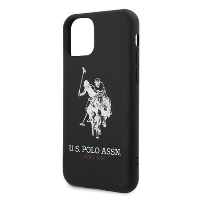 US Polo USHCN65SLHRBK iPhone 11 Pro Max czarny/black Silicone Collection — U.S. Polo Assn.