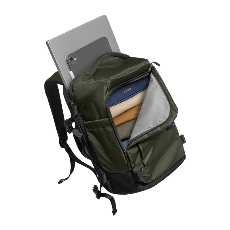 TOMTOC Navigator-T66 Liteway Travel Backpack 15.6"/28L (green) - Image 2