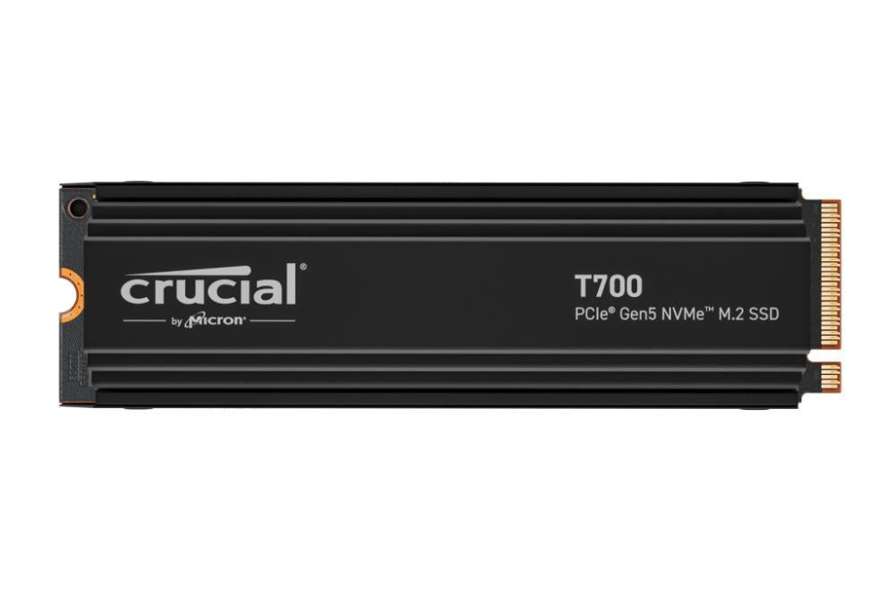 SSD CRUCIAL T700 4TB M.2 PCIe Gen5 NVMe TLC Write speed 11800 MBytes/sec Read speed 12400 MBytes/sec TBW 2400 TB CT4000T700SSD5