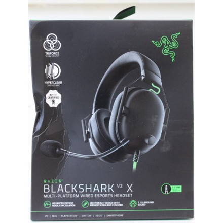 SALE OUT. Razer BlackShark V2 X Gaming Headset, Over-Ear, Wired, Microphone, Black | Razer | Gaming Headset | BlackShark