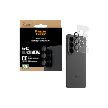 PanzerGlass Hoops Camera Lens Protector Black Samsung New Galaxy S26 | S26 Plus | PanzerGlass