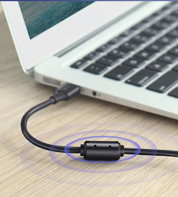 Ugreen USB Type B printer cable (male) - USB 2.0 (male) 480 Mbps 1.5 m black (US135 10350)