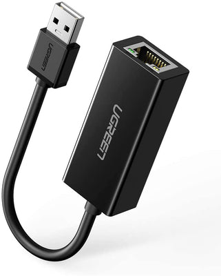 Ugreen external network card RJ45 - USB 2.0 100 Mbps Ethernet black (CR110 20254)