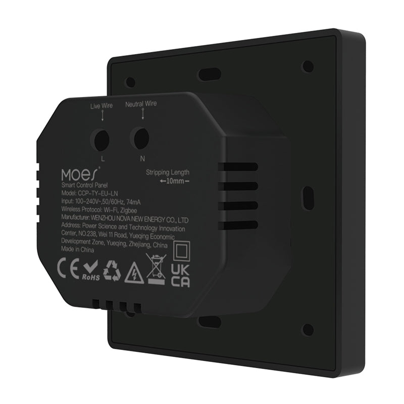 MOES CCP-TY-LN Wi-Fi/ZigBee Control Panel with 4" LCD Display - Image 2