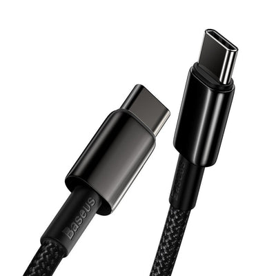Baseus CATWJ-A01 USB-C - USB-C PD QC cable 100W 5A 480Mb/s 2m - black