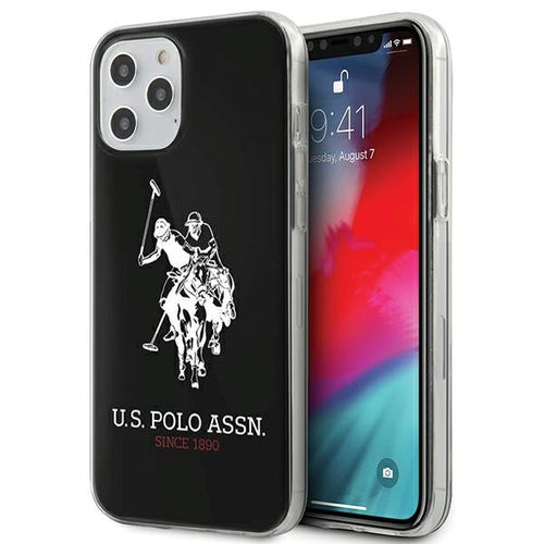 US Polo USHCP12LTPUHRBK iPhone 12 Pro Max 6,7" czarny/black Shiny Big Logo — U.S. Polo Assn.