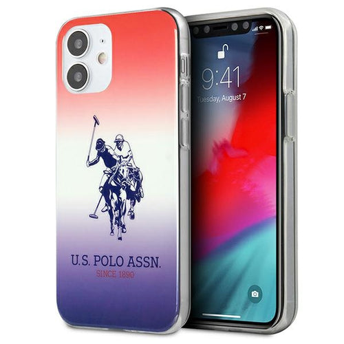 US Polo Assn. Gradient Pattern Collection iPhone 12 mini Case - Red and Blue — U.S. Polo Assn.