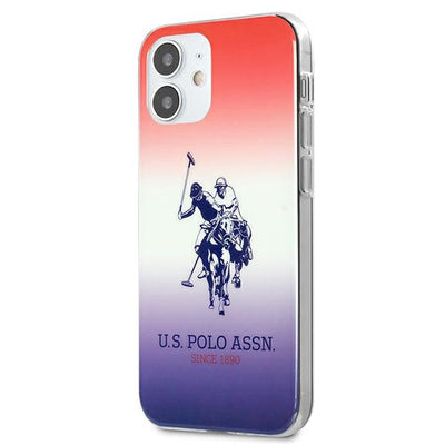 US Polo Assn. Gradient Pattern Collection iPhone 12 mini Case - Red and Blue — U.S. Polo Assn.
