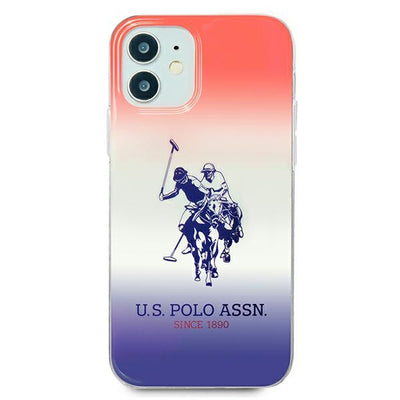 US Polo Assn. Gradient Pattern Collection iPhone 12 mini Case - Red and Blue — U.S. Polo Assn.