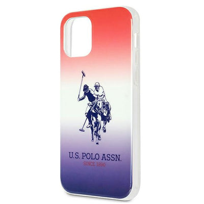 US Polo Assn. Gradient Pattern Collection iPhone 12 mini Case - Red and Blue — U.S. Polo Assn.