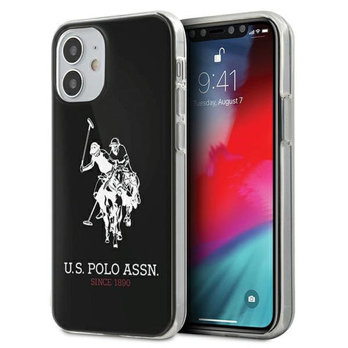 US Polo USHCP12STPUHRBK iPhone 12 mini 5,4" czarny/black Shiny Big Logo — U.S. Polo Assn.