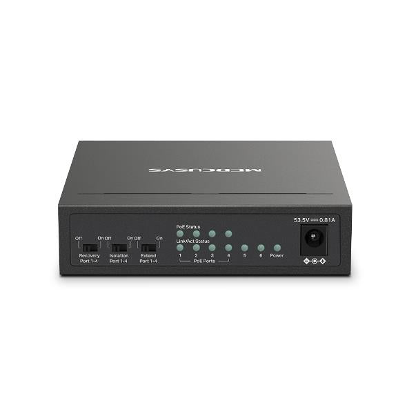 Switch MERCUSYS Desktop/pedestal 6x10Base-T / 100Base-TX PoE+ ports 4 MS106LP