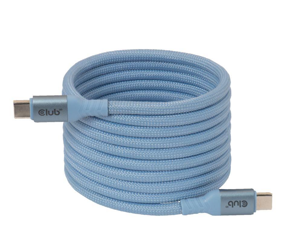 CABLE USB-C TO USB-C 2M/MAGNETIC BLUE CAC-3030 CLUB3D