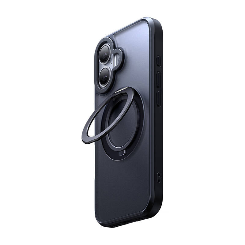 McDodo PC-4931 MagSafe case for iPhone 16 Plus with stand (black) - Image 2