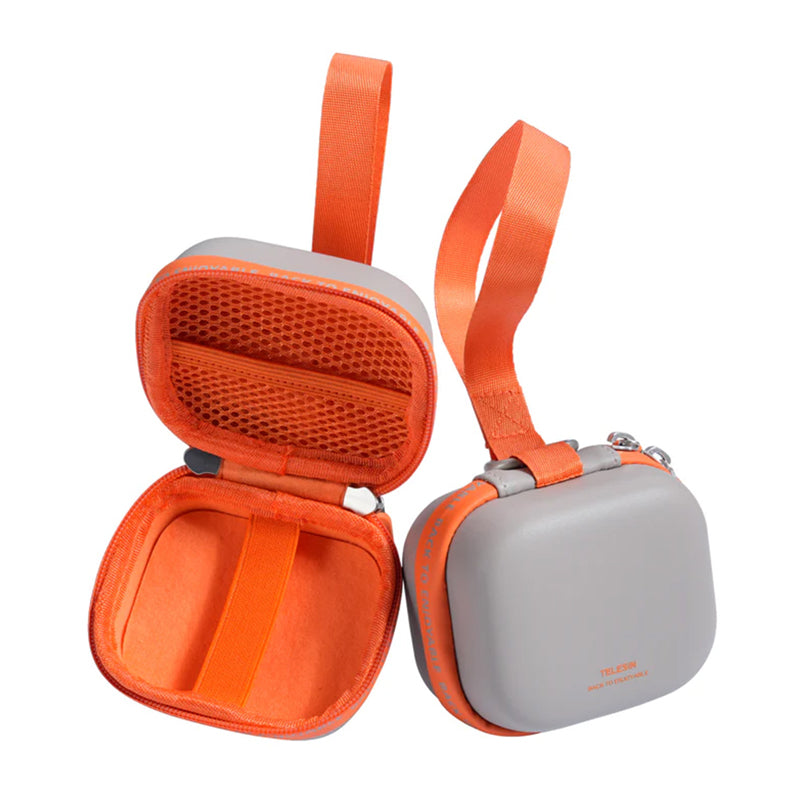 Telesin DisAdv EVA Universal Mini Transport Bag for Sports Cameras (Gray-Orange) - Image 2