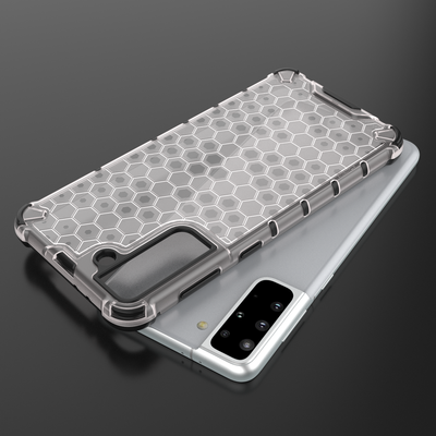 Honeycomb Case armor cover with TPU Bumper for Samsung Galaxy S21+ 5G (S21 Plus 5G) blue — Hurtel