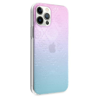 Guess 4G 3D Pattern Collection Case for iPhone 12 Pro Max - Blue and Pink