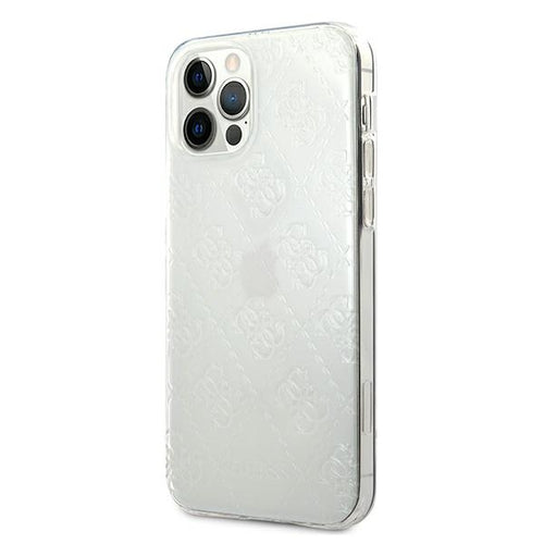 Guess GUHCP12L3D4GTR iPhone 12 Pro Max 6.7" transparent hardcase 4G 3D Pattern Collection