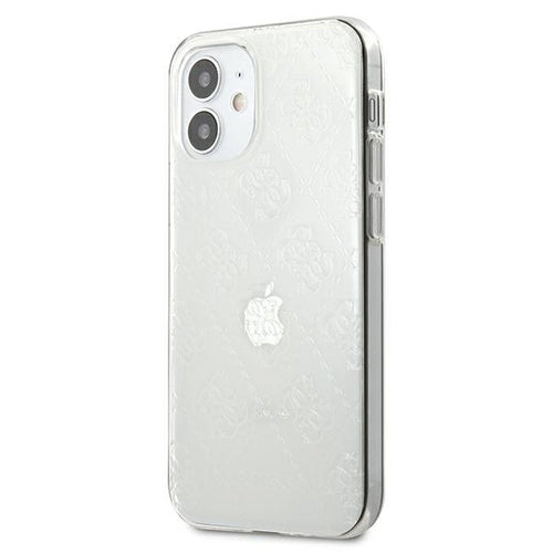 Guess GUHCP12S3D4GTR iPhone 12 mini 5.4" transparent hardcase 4G 3D Pattern Collection
