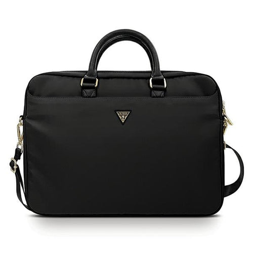 Guess Nylon Triangle Logo bag for a 16" laptop - black