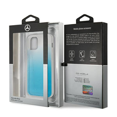 Mercedes Transparent Line Case for iPhone 12 mini - Blue