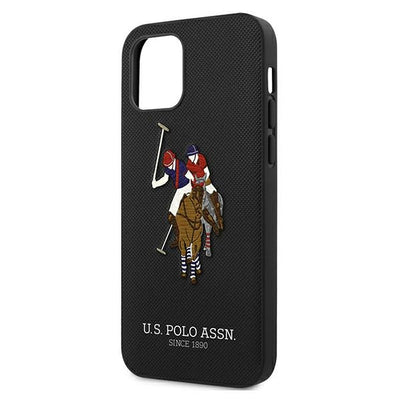 US Polo USHCP12LPUGFLBK iPhone 12 Pro Max 6.7" black/black Polo Embroidery Collection — U.S. Polo Assn.