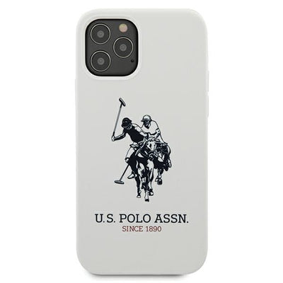 US Polo USHCP12LSLHRWH iPhone 12 Pro Max 6.7" white/white Silicone Collection — U.S. Polo Assn.