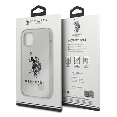 US Polo USHCP12LSLHRWH iPhone 12 Pro Max 6.7" white/white Silicone Collection — U.S. Polo Assn.