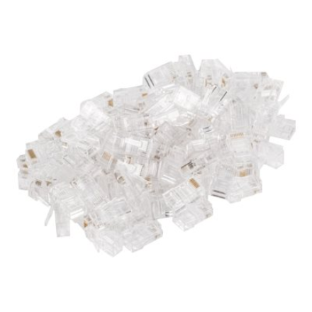 Lanberg Plug RJ45 CAT.5E UTP plug 8P8C, 100 pcs | PLU-5000 | Transparent