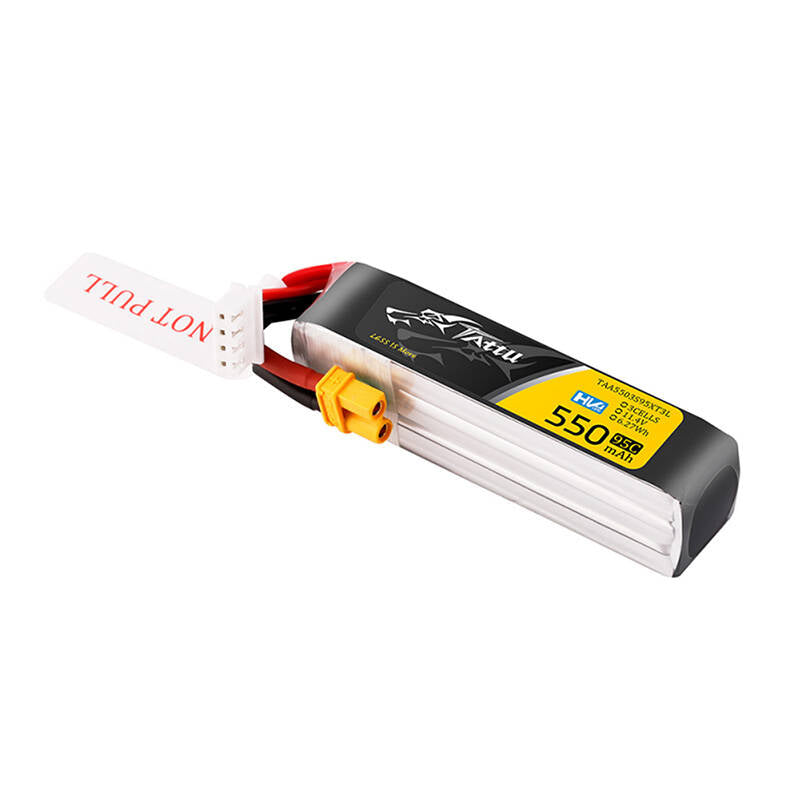 Tattu 3s 550mAh 95C 11.4V HV Lipo Battery with XT30 Plug Long-Pack Connector - Image 3