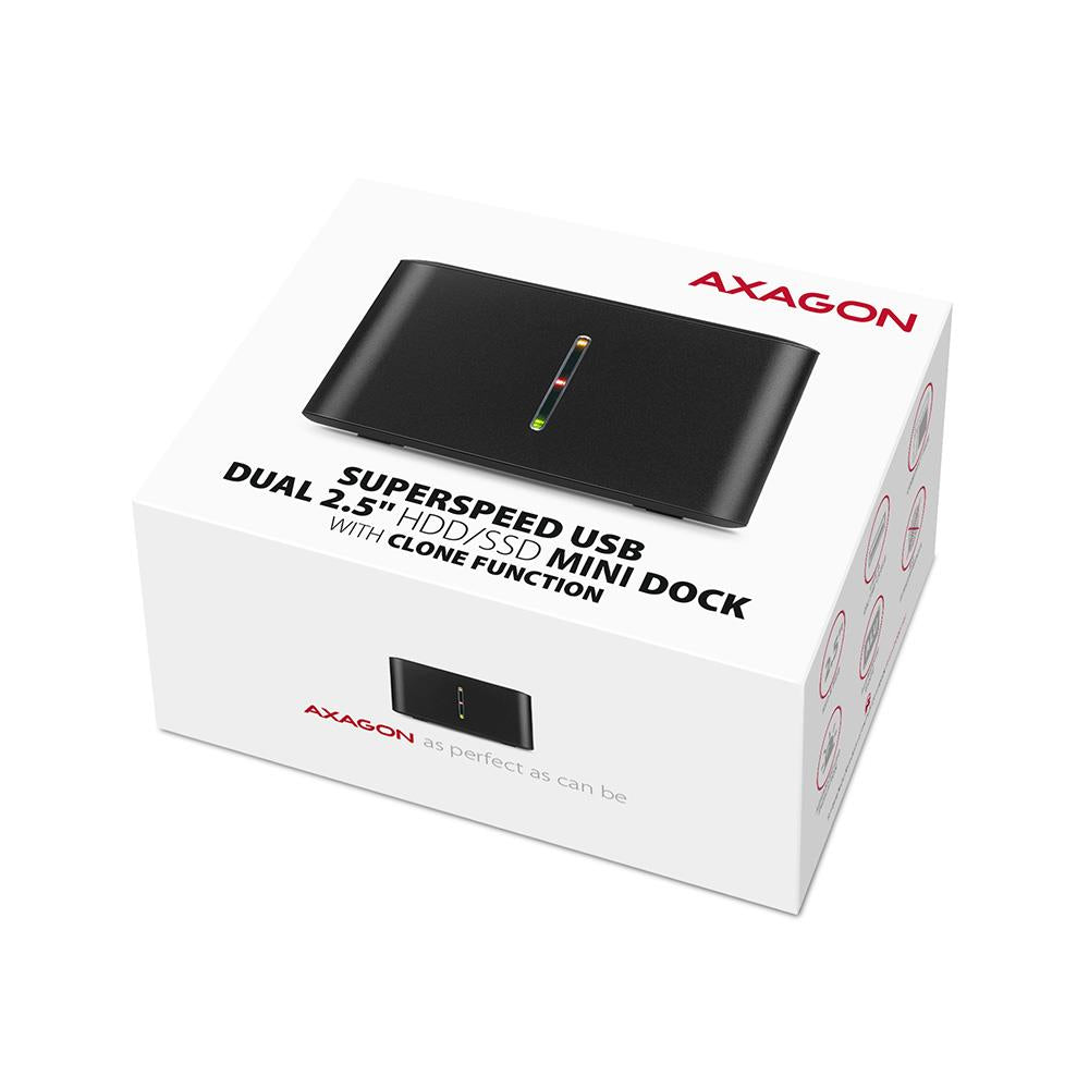 SSD ACC DOCK STATION USB3.2/2.5" SATA 6G ADSA-D25 AXAGON