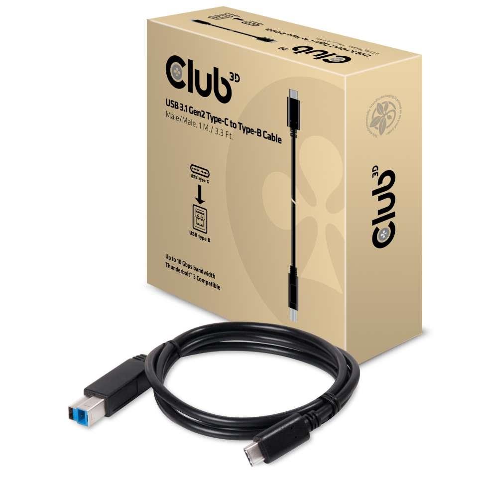 CABLE USB-C TO USB3.1 1M/M/M CAC-1524 CLUB3D